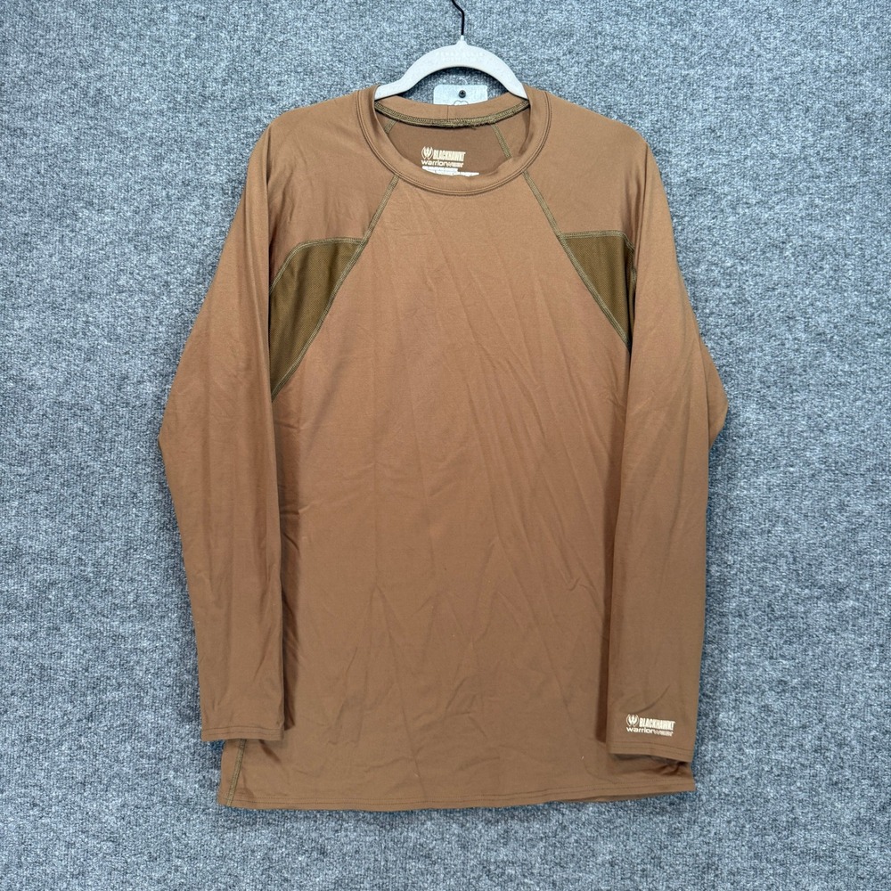 Blackhawk Warrior Wear Base Layer Shirt Mens 2XL Brown Mesh Tactical Performance